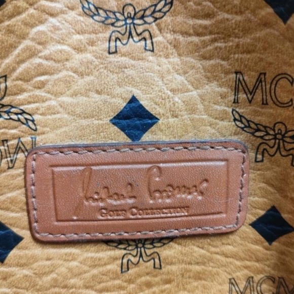 Authentic MCM Brown Leather Bag Golf Collection - Picture 3 of 12